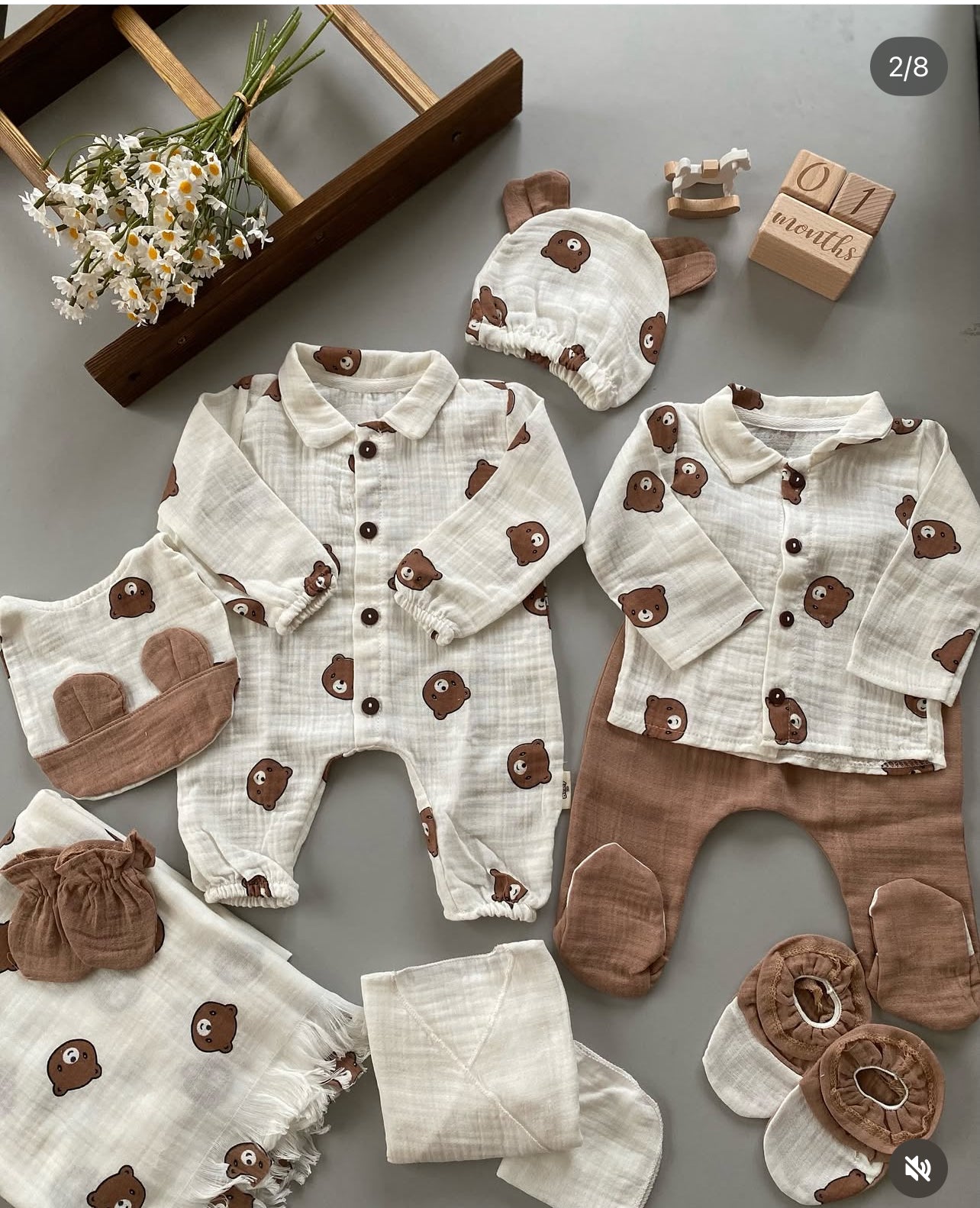 set materniteti lino unisex