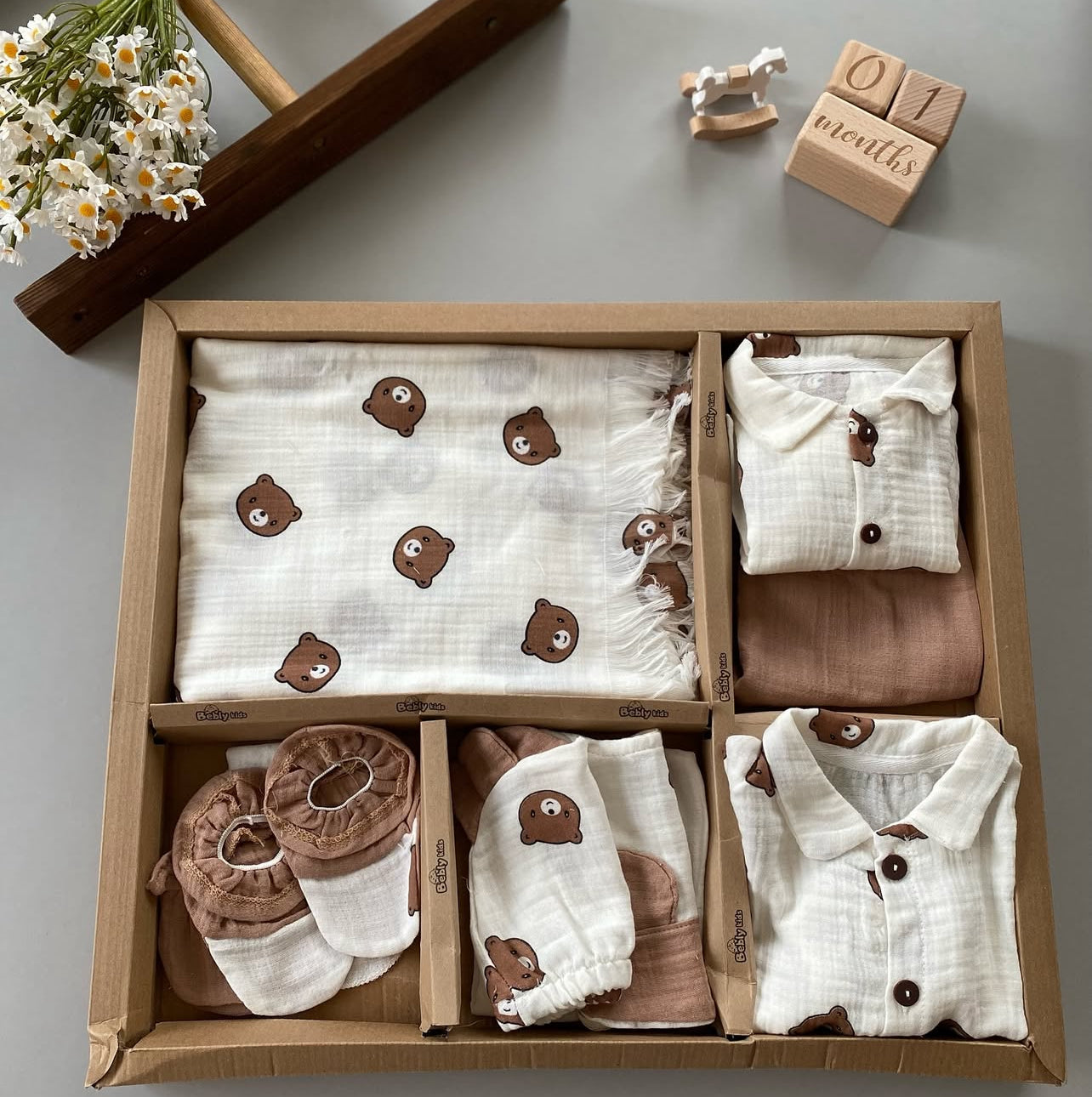 set materniteti lino unisex