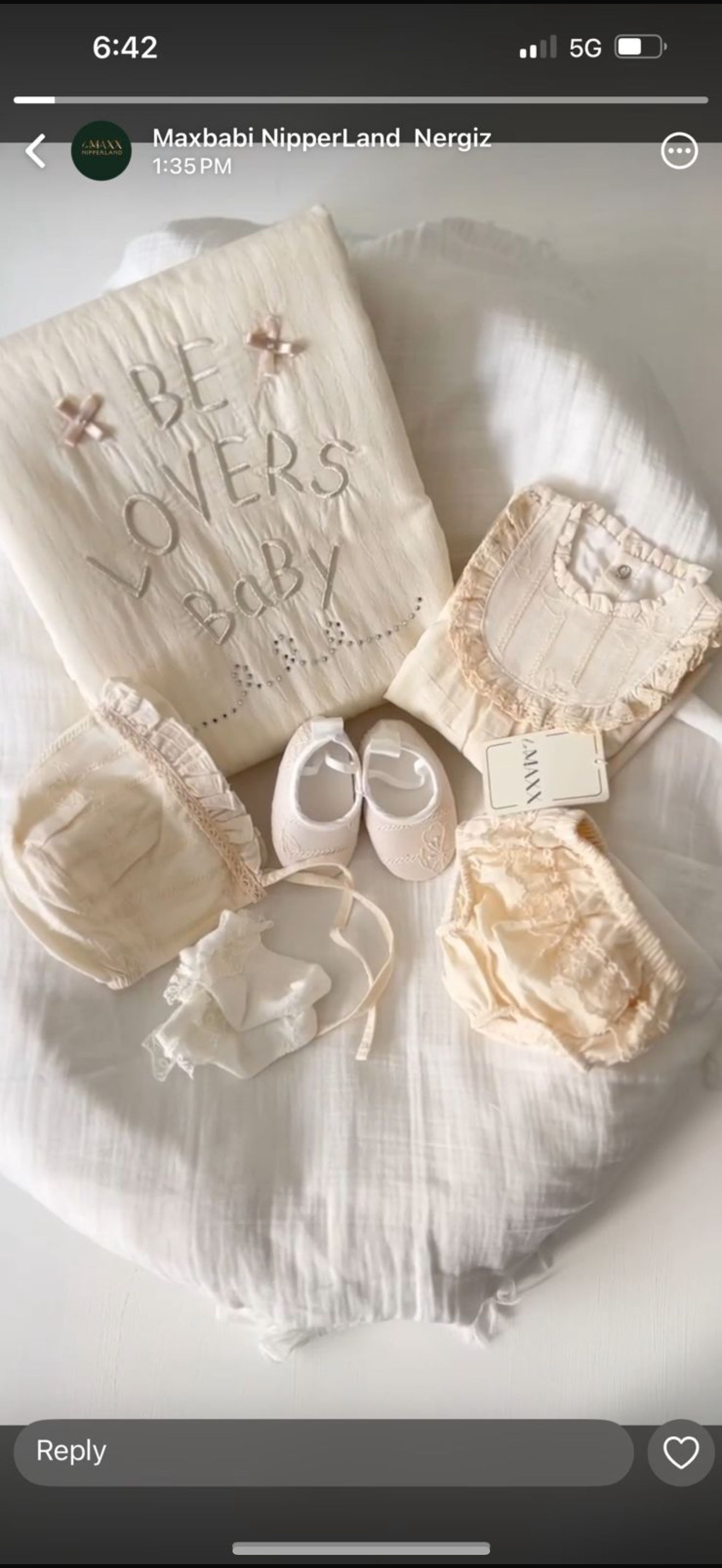 Set me 6 pjese per vajza 0-3muaj