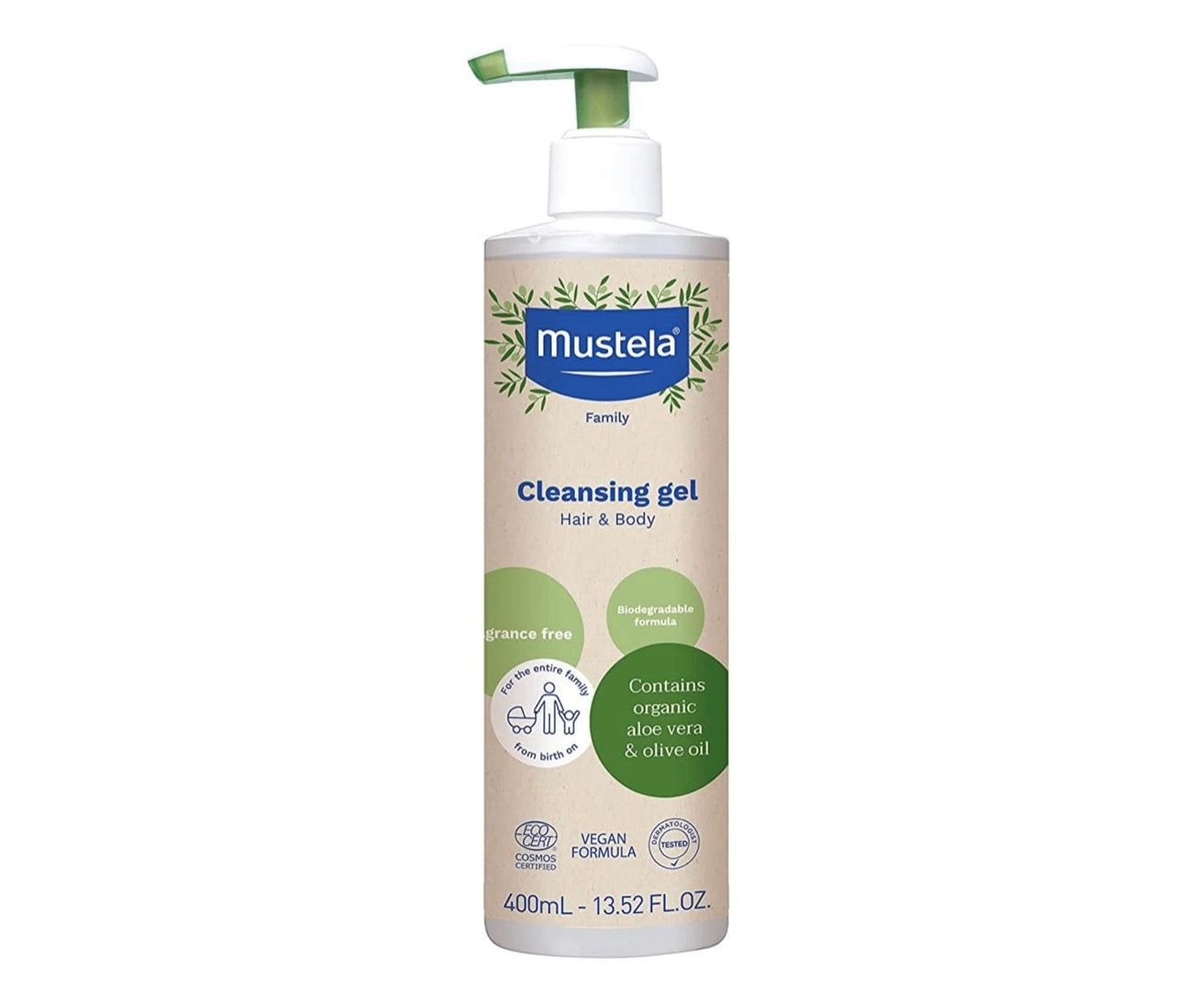 Mustela Organic Cleansing Gel - Hair & Body *400ml